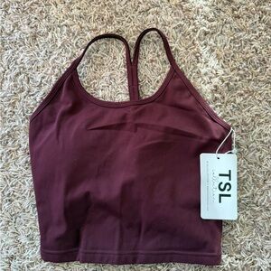 Women's Burgundy Crop Top